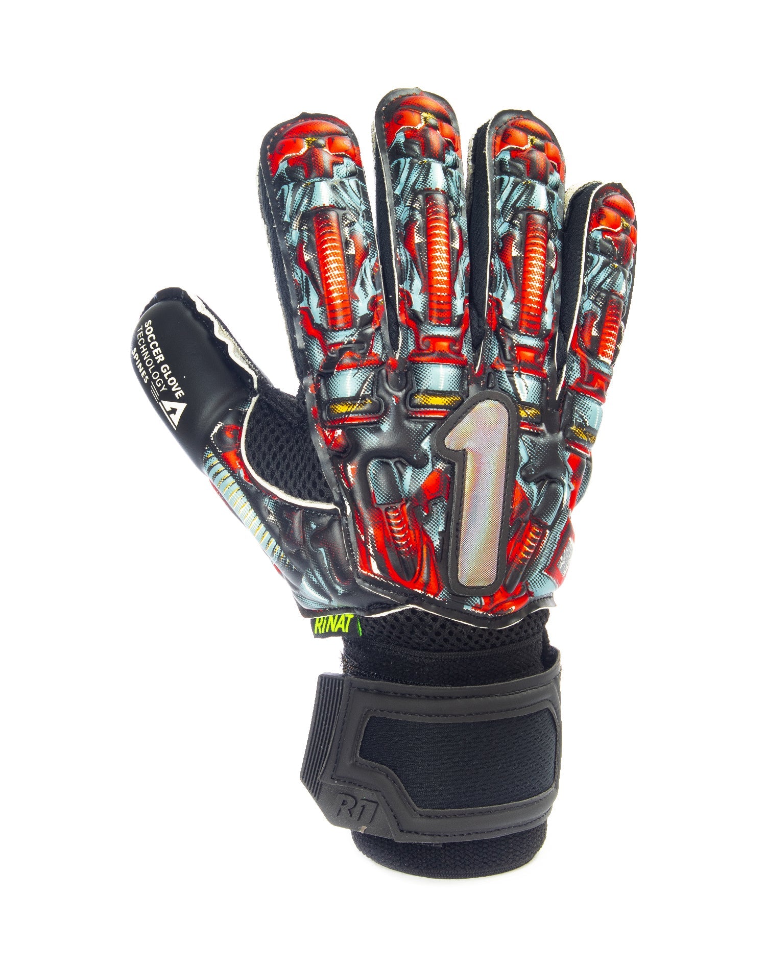 Rinat GS Asimetrik Bonik Spines Goalkeeper Gloves Red - Best Buy Soccer